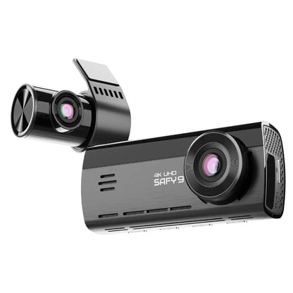 Blackvue SAFY9-2CH-64 2-Channel Dash Cam, 4K Front & 1080P Rear, Dual Sony STARVIS Sensors, AI Night Vision, LCD Screen, 64GB Card
