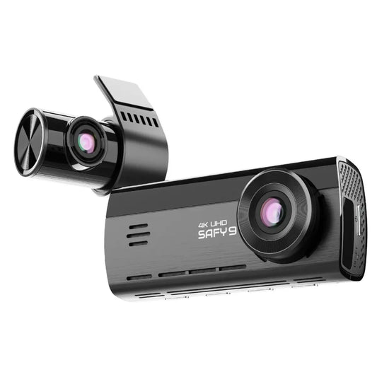 Blackvue SAFY9-2CH-64 2-Channel Dash Cam, 4K Front & 1080P Rear, Dual Sony STARVIS Sensors, AI Night Vision, LCD Screen, 64GB Card