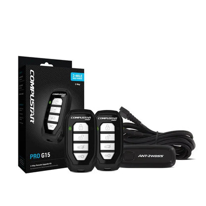 Compustar PRO G15 2-Way 2 MILE RANGE Remote Starter INSTALLED PACKAGE