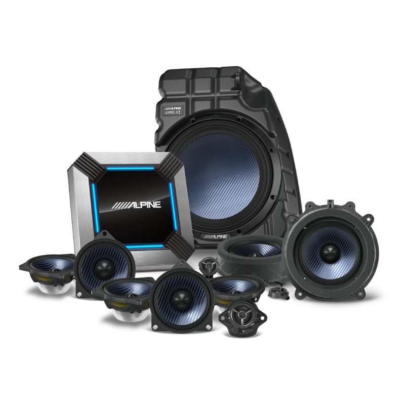 Alpine PSS-TSLA-M3B 13 Speaker Audio System Upgrade Kit - select 2017-2023 Model Y w/ Base Audio