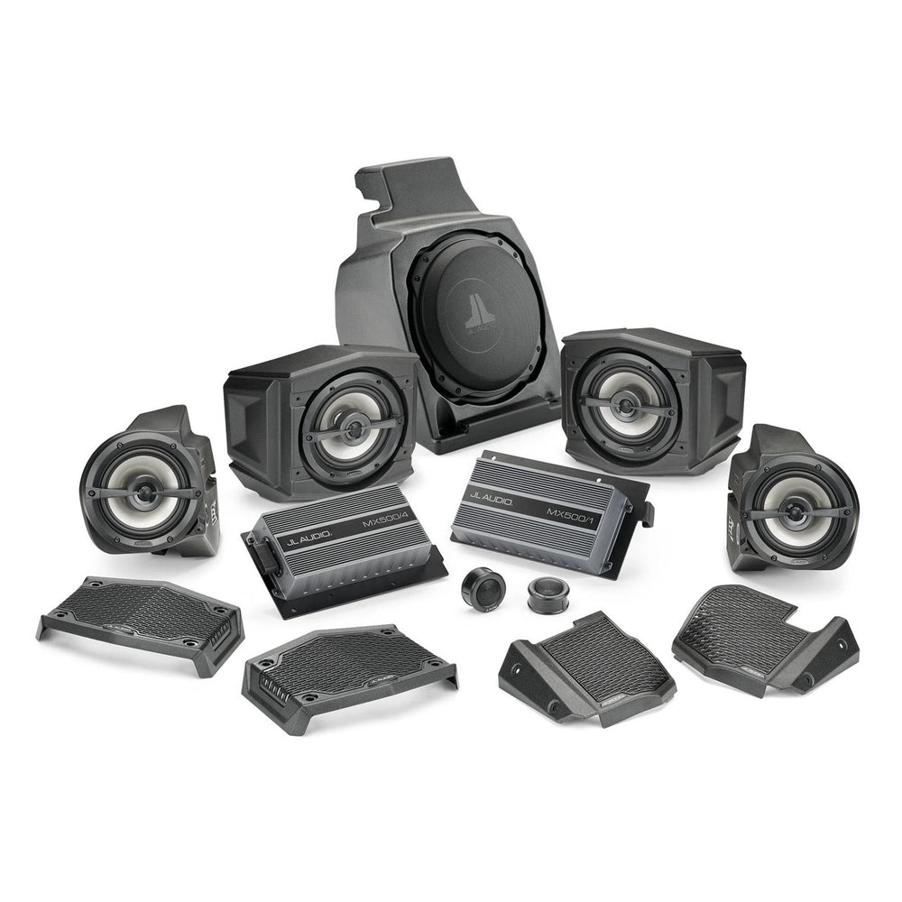 JL Audio SLPK-POL-RZR19RC/M3 SlamPak audio system for 19-24 Polaris RZR M3 w/ Ride Command