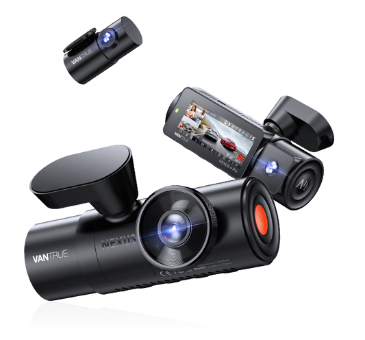 Vantrue Nexus 4 Pro Dash Cam 3-Channel Rideshare Bundle