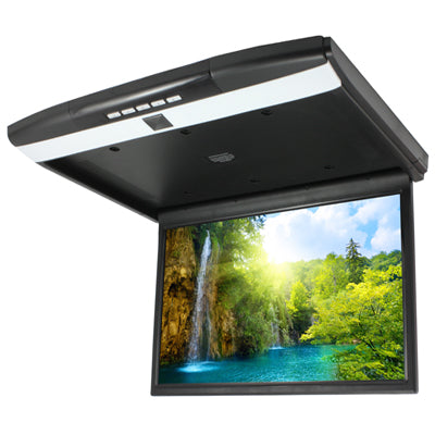 Accele AXFD17 17″ LCD DropDown monitor with Full 1080P Panel, HDMI Input, SD &USB inputs, Built-in IR Wireless Audio and Dome Light.