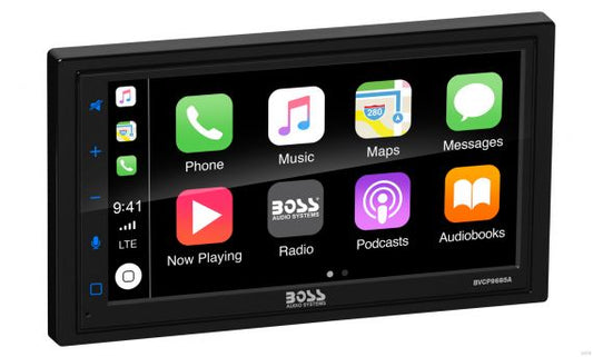 Boss Audio Systems BVCP9685A Double-DIN, Apple CarPlay & Android Auto, MECH-LESS Multimedia Player (no CD/DVD) 6.75" Touchscreen Bluetooth