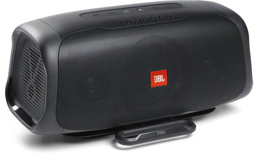 JBL BassPro Go Powered subwoofer (100-watt RMS amplifier) and built-in portable Bluetooth® speaker