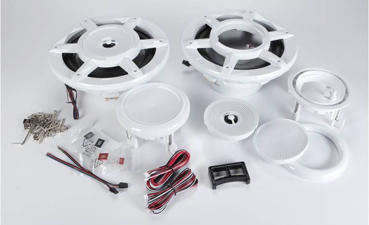 JBL STADIUM MW8030AM Stadium Series 8" 3-way marine speakers with built-in RGB LED lights