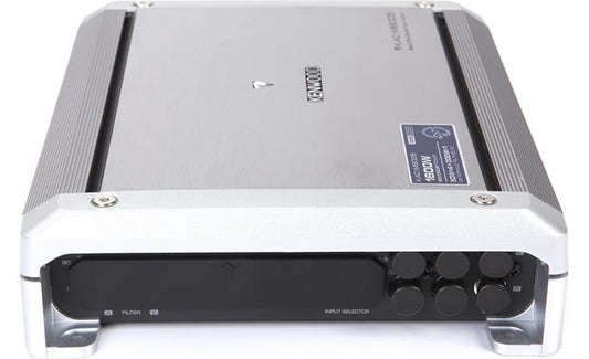 Kenwood KAC-M8005 5-channel marine amplifier — 50 watts RMS x 4 at 4 ohms + 500 watts RMS x 1 at 2 ohms