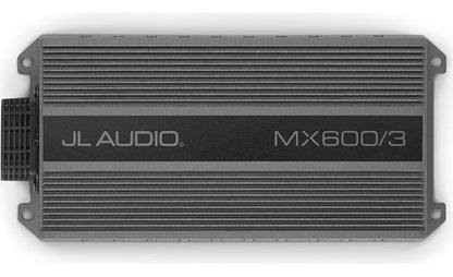 JL Audio MX600/3 Marine/powersports 3-channel amplifier — 75 watts RMS x 2 at 4 ohms + 400 watts RMS x 1 at 2 ohms