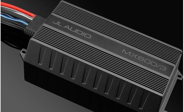 JL Audio MX600/3 Marine/powersports 3-channel amplifier — 75 watts RMS x 2 at 4 ohms + 400 watts RMS x 1 at 2 ohms