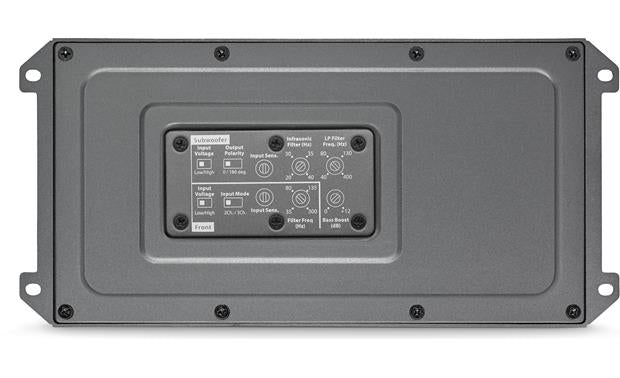 JL Audio MX600/3 Marine/powersports 3-channel amplifier — 75 watts RMS x 2 at 4 ohms + 400 watts RMS x 1 at 2 ohms