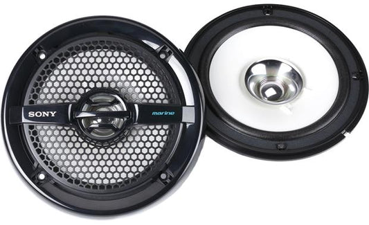 Sony XSMP1611B 6-1/2" dual-cone marine speakers (Black)