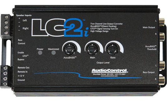 AudioControl LC2i 2-channel line output converter for adding amps to your factory system (Black)